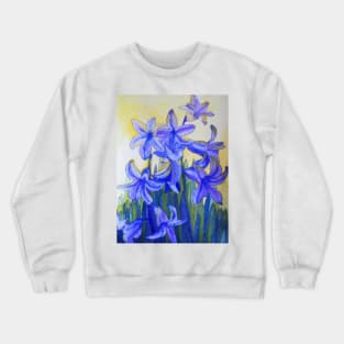 Bluebells watercolour painting Crewneck Sweatshirt